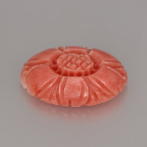 Coral rosa natural 4,16ct, forma extravagante, opaco