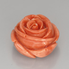 Coral rosa natural 40,94ct, forma extravagante, opaco