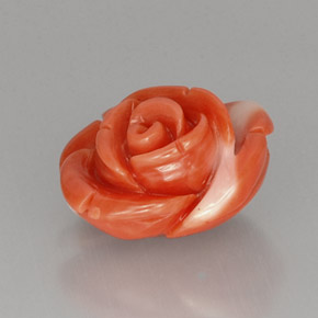 Coral rosa natural 10,33ct, forma extravagante, opaco