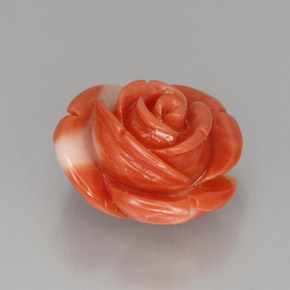 Coral rosa natural 10,33ct, forma extravagante, opaco
