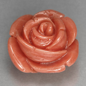 Coral rosa natural 10,23ct, forma extravagante, opaco