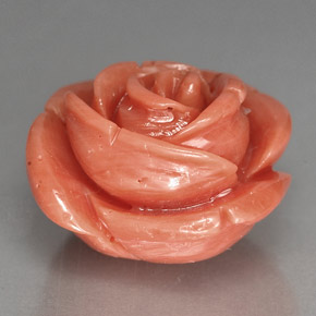 Coral rosa natural 10,23ct, forma extravagante, opaco