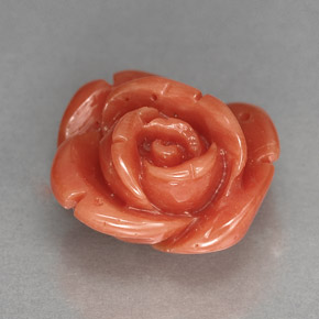 Coral rosa natural 6,05ct, forma extravagante, opaco