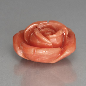 Coral rosa natural 6,05ct, forma extravagante, opaco