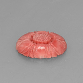 Coral rosa natural 3,52ct, forma extravagante, opaco