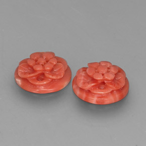 Pedras preciosas de coral rosa natural de  ct, forma extravagante, opaco