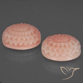 Pedras preciosas de Coral rosa médio natural de 17.76 ct, Chique, Opaco