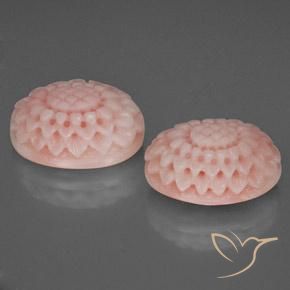 Pedras preciosas de Coral Rosa Médio Claro natural de 15.99 ct, Chique, Opaco