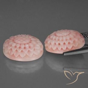 Pedras preciosas de Coral Rosa Médio Claro natural de 15.99 ct, Chique, Opaco