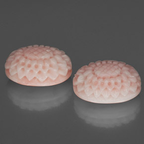 Pedras preciosas de coral rosa natural de  ct, forma extravagante, opaco