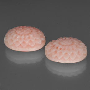 Pedras preciosas de coral rosa natural de  ct, forma extravagante, opaco