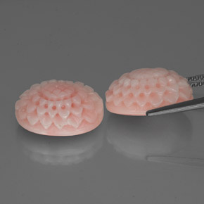Pedras preciosas de coral rosa natural de  ct, forma extravagante, opaco