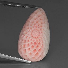 Coral rosa natural 18,16ct, forma extravagante, opaco