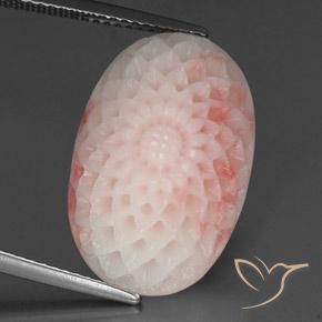 Coral rosa natural 15,19ct, forma extravagante, opaco