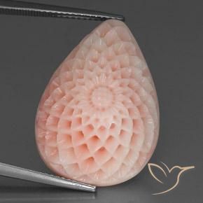 Coral Rosa Blush Natural 28.43ct, Forma extravagante, Opaco