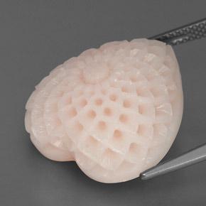 Coral rosa natural 20,46ct, forma extravagante, opaco