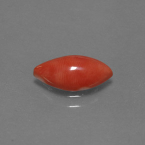 Coral rosa natural 1,23ct, marquise, opaco