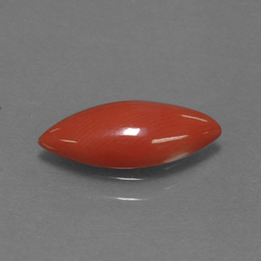 Coral rosa natural 1,18ct, marquise, opaco