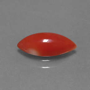 Coral rosa natural 1,30ct, marquise, opaco
