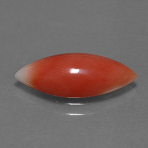 Coral rosa natural 2,56ct, marquise, opaco
