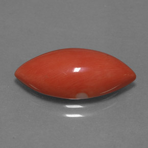Coral rosa natural 4,46ct, marquise, opaco