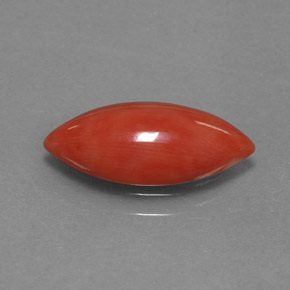 Coral rosa natural 2,03ct, marquise, opaco