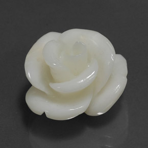 Coral branco natural 9,54ct, forma extravagante, opaco