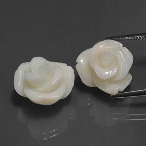 Pedras preciosas de coral rosa natural de 25,34 ct, forma extravagante, opaco