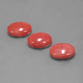 Pedras preciosas de coral rosa natural de  ct, corte oval, opaco