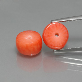 Pedras preciosas de Coral Salmão natural de  ct, Forma extravagante, Opaco