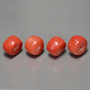 Pedras preciosas de coral salmão natural de  ct, forma extravagante, opaco