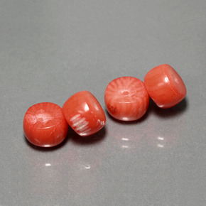 Pedras preciosas de coral salmão natural de  ct, forma extravagante, opaco