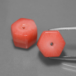 Pedras preciosas de coral rosa natural de  ct, forma extravagante, opaco