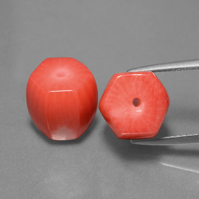 Pedras preciosas de coral rosa natural de  ct, forma extravagante, opaco