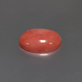 Coral rosa natural 4,05ct, corte oval, opaco