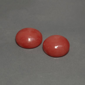 Pedras preciosas de coral rosa natural de  ct, corte redondo, opaco