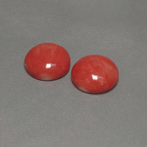 Pedras preciosas de Coral Salmão natural de  ct, Redondo, Opaco