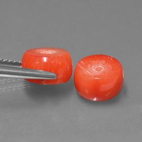 Pedras preciosas de coral rosa natural de  ct, forma extravagante, opaco