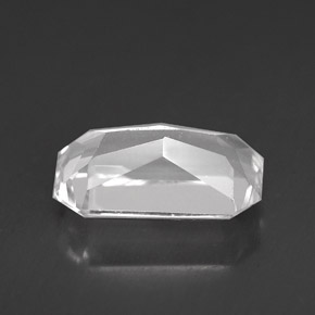 Danburita branco natural 3,90ct, corte esmeralda, VVS-VS