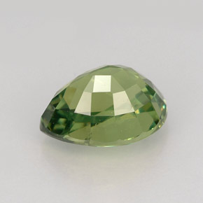 Granada demantoide verde natural 1,48ct, formato de pêra, VS