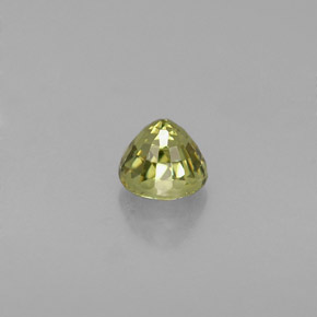 Granada demantoide verde natural 0,39ct, corte redondo, VS-SI