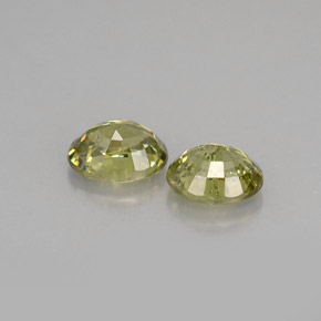 Pedras preciosas de granada demantoide ouro natural de  ct, corte oval, VS