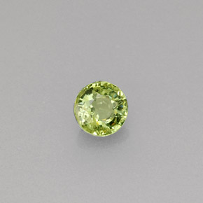 Granada demantoide verde natural 0,33ct, corte redondo, VS