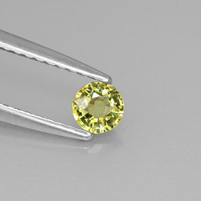 Granada demantoide verde natural 0,27ct, corte redondo, VS