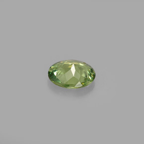 Granada demantoide verde natural 0,29ct, corte oval, VVS-VS