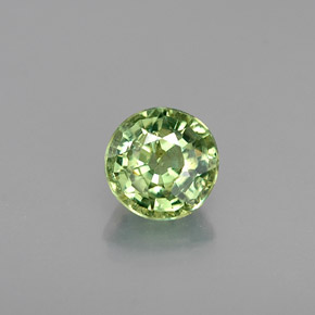 Granada demantoide verde natural 0,45ct, corte redondo, VS-SI