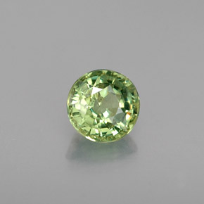 Granada demantoide verde natural 0,45ct, corte redondo, VS-SI