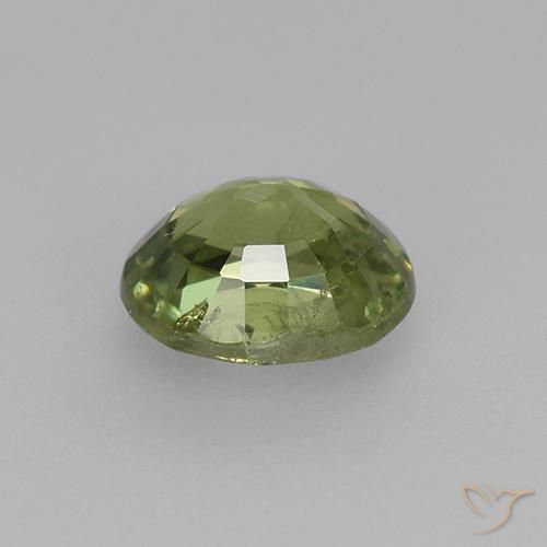 Granada demantóide Luz verde Natural 0.49ct, oval, VS-SI