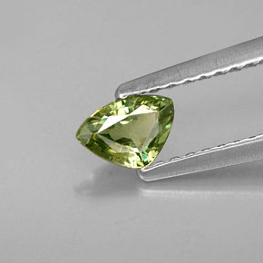 Granada demantoide verde natural 0,31ct, trillion, VS