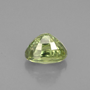 Granada demantoide verde natural 0,80ct, corte oval, VS-SI